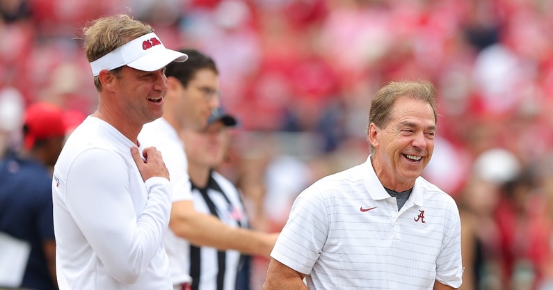 Lane Kiffin wants on the 'Manningcast,' jokes Peyton and Eli Manning failed  to help vs. Alabama