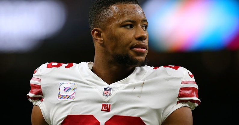 New York Giants' Saquon Barkley suffers ACL tear against Chicago