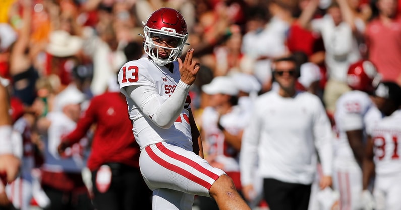 watch-oklahoma-sooners-caleb-williams-trolls-texas-longhorns-with-manicure-horns-down