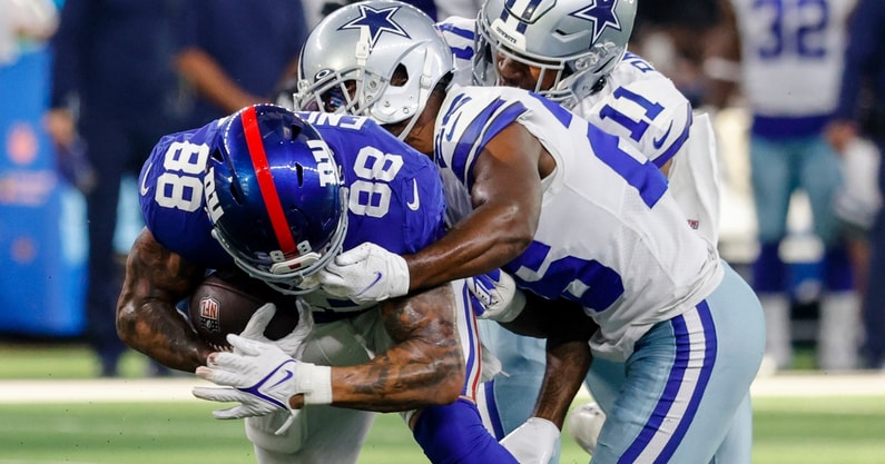 evan-engram-claims-jayron-kearse-dallas-cowboys-safety-sucker-punch-punched-new-york-giants-tight-end-following-sundays-game-ole-miss-rebels-clemson-tigers