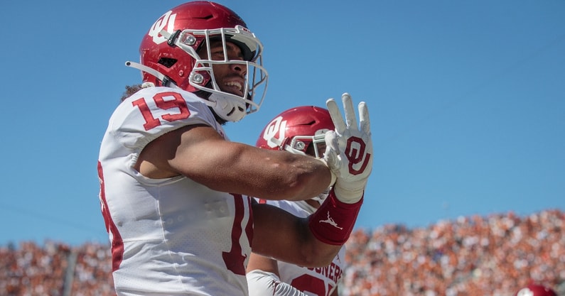 lincoln-riley-caleb-kelly-strip-fumble-was-extra-special