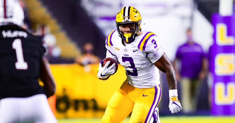 San Francisco 49ers select LSU running back Tyrion Davis-Price in 2022 NFL  Draft - On3