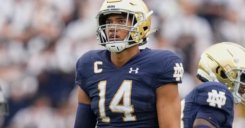 2022 NFL Mock Draft: Houston Texans select Notre Dame S Kyle