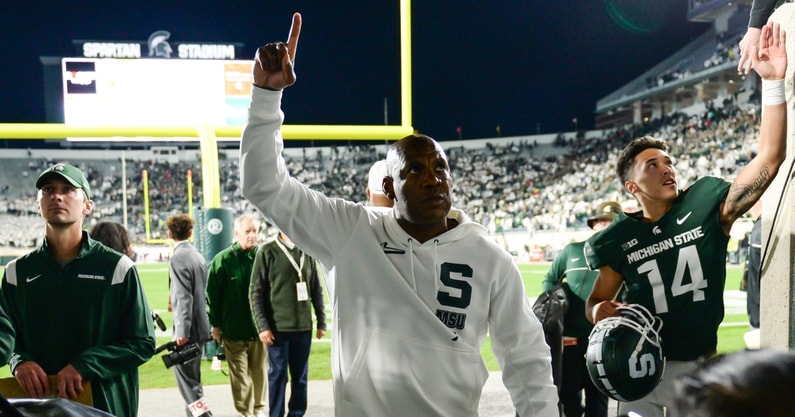 mel-tucker-comments-after-huge-victory-over-michigan-state-spartans-wolverines-kenneth-walker