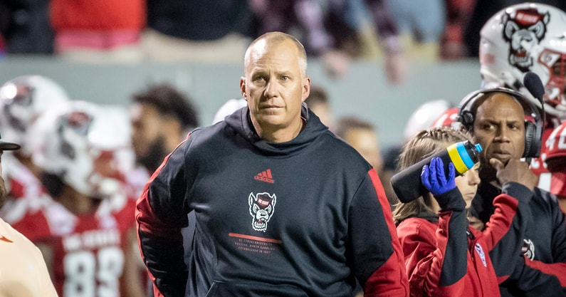 NC State football coach Dave Doeren