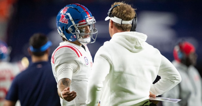 lane-kiffin-emotional-talking-about-toughness-matt-corral-ole-miss-ankle-injury