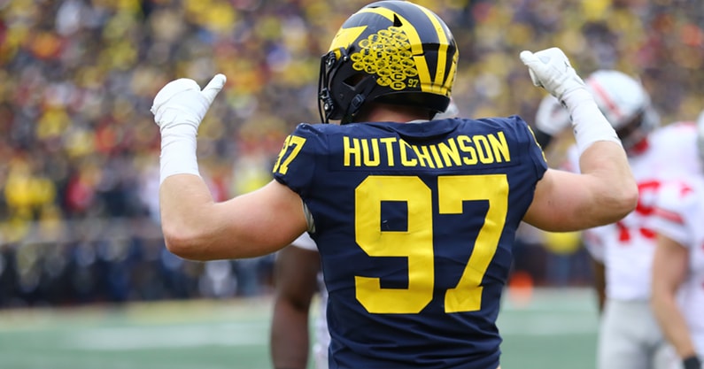 Former Michigan Football Star Aidan Hutchinson Models New Detroit