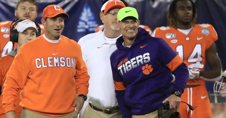 dabo-swinney-declines-to-comment-on-brent-venables-clemson-tigers-defensive-coordinator-leaving-to-accept-head-coach-position-oklahoma-sooners