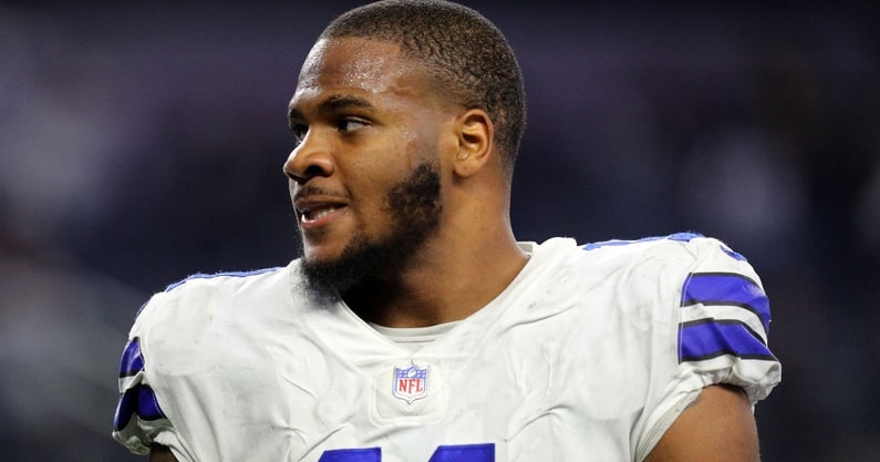 Micah Parsons of the Dallas Cowboys forces Taylor Heinicke of the News  Photo - Getty Images