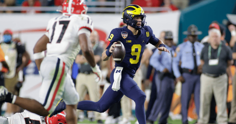 Michigan quarterback J.J. McCarthy