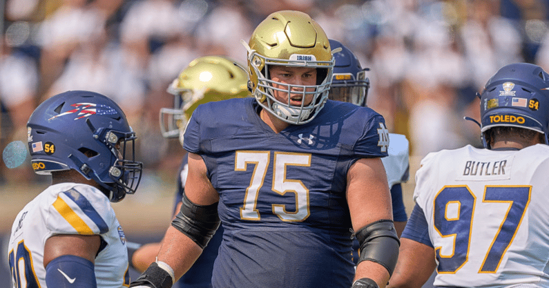 Notre Dame Offensive Lineman Josh Lugg To Play In 2023 Hula Bowl