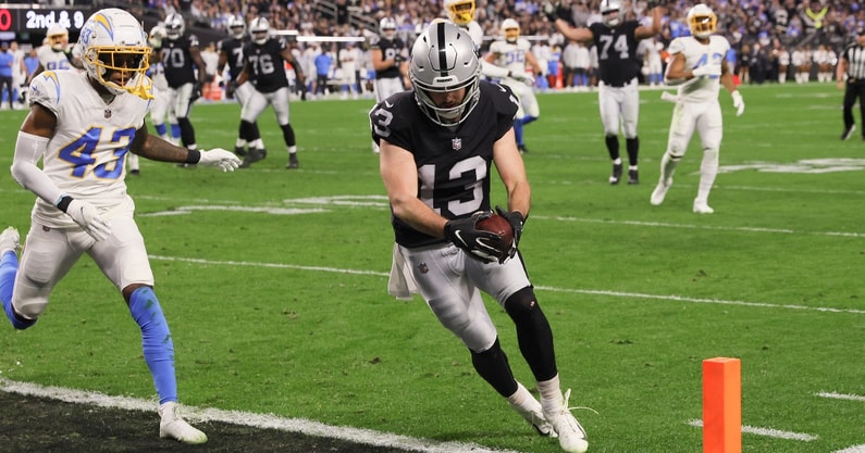 WATCH: Hunter Renfrow has filthy move on 12-yard touchdown catch vs.  Chargers - On3