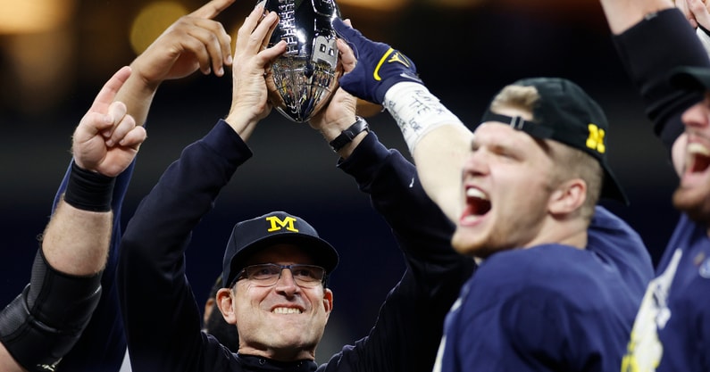 Michigan coach Jim Harbaugh