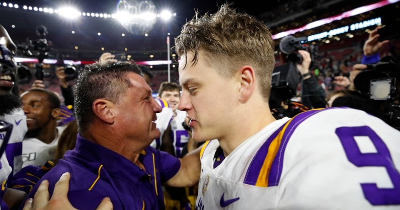 Joe Burrow had two career defining moments at LSU per Ed Orgeron