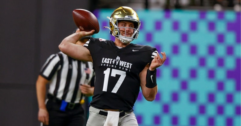 How Notre Dame QB Jack Coan raised his NFL Draft stock at Shrine Bowl