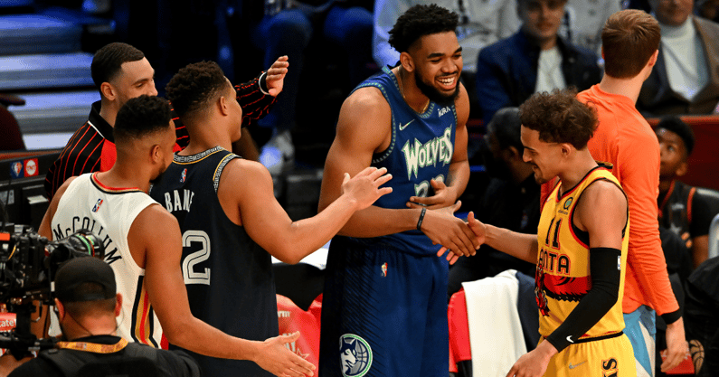 Karl-Anthony Towns wins NBA 3-Point Shootout with record round