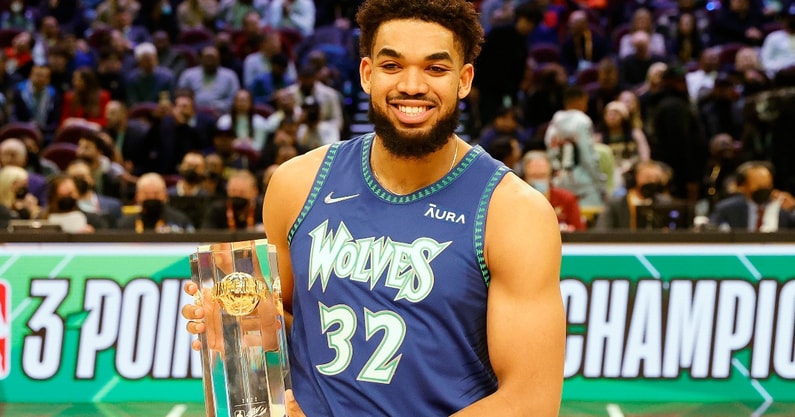 Karl-Anthony Towns wins NBA 3-Point Shootout with record round