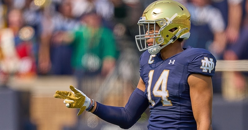 Could Notre Dame safety Kyle Hamilton fall in the NFL Draft first round?