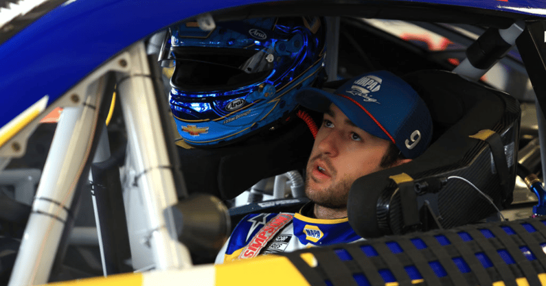 Watch Nascar Teammates Chase Elliott Kyle Larson Create Controversy After Collision On3 3609