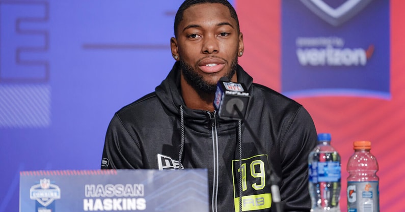 Michigan Football: Hassan Haskins speaks from NFL Combine