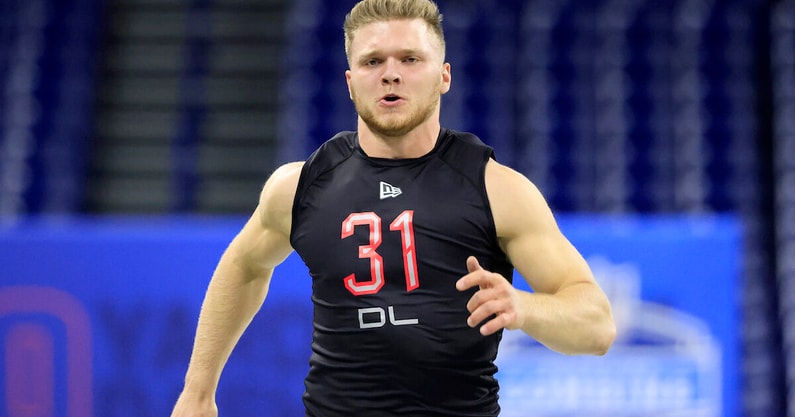 2022 NFL Draft: Aidan Hutchinson reacts to Detroit Lions selecting him  second overall - On3