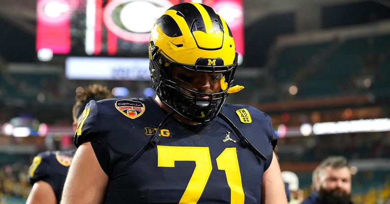 New England Patriots select Michigan offensive lineman Andrew Stueber in  2022 NFL Draft - On3