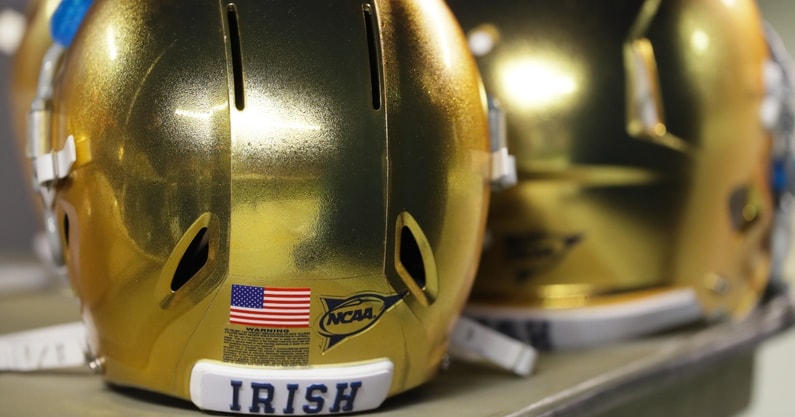 Notre Dame helmet