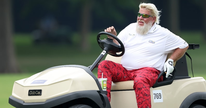 LOOK: John Daly rocks Arkansas pants at PGA Championship at