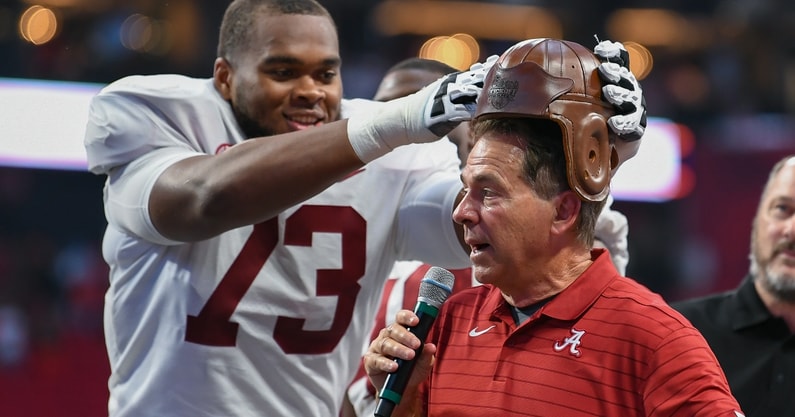 Evan Neal recalls latest memory of Nick Saban going after him - On3