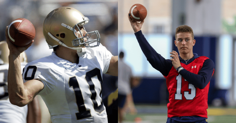 notre dame brady quinn cj carr