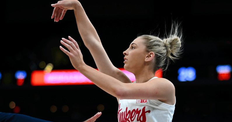 Nebraska basketball guard Jaz Shelley (Getty Images/Icon Sportswire)