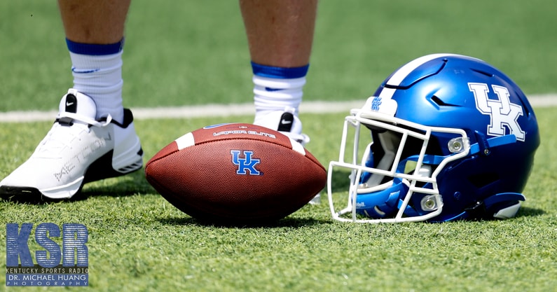 Kentucky football helmet stock photo