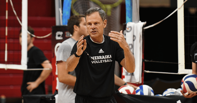 Nebraska volleyball coach John Cook (Abby Barmore/Nebraska On3)