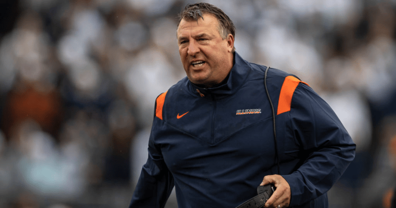 Illinois second-year coach Bret Bielema