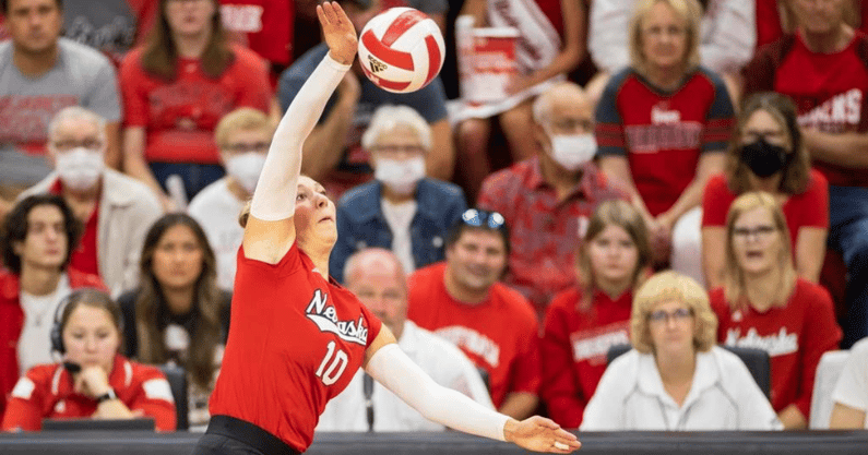 Nebraska outside hitter Madi Kubik (Nebraska Communications)