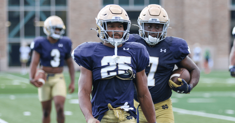 notre dame running backs