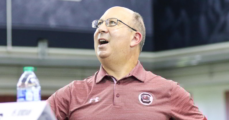 South Carolina special teams coordinator Pete Lembo at media day