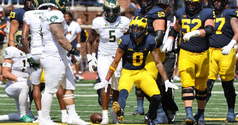 Michigan WR Roman Wilson's highlight reel TD catch leaves team in