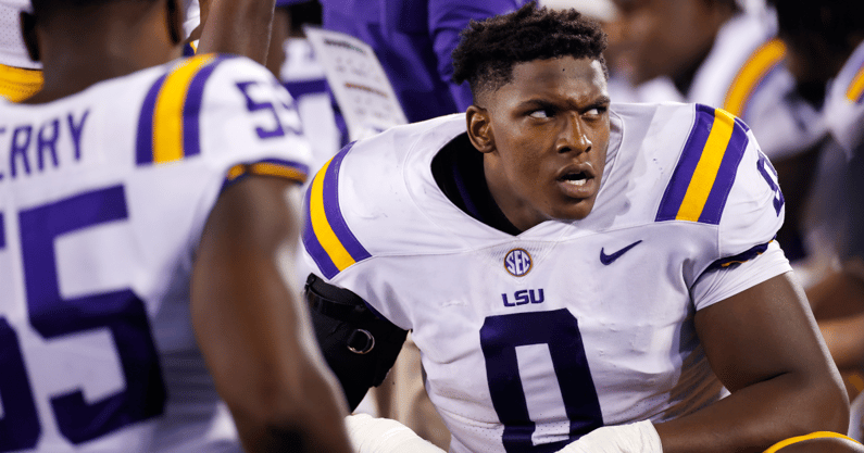 LSU trio of Jayden Daniels, Josh Williams and Mekhi Wingo join coach Brian  Kelly for SEC Media Day