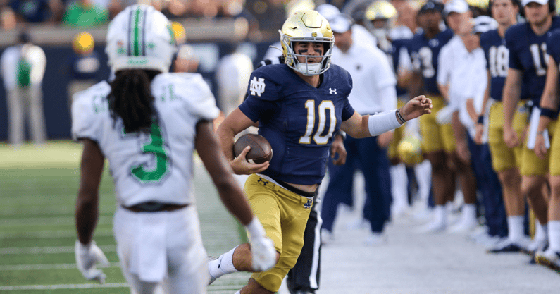 notre dame drew pyne