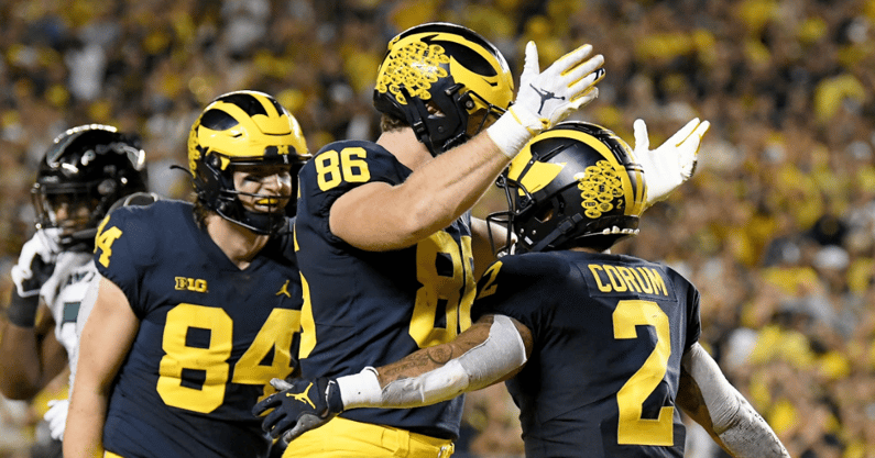 Michigan football Luke Schoonmaker Blake Corum