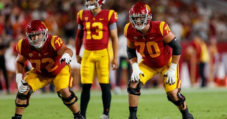 Co-starting LT Bobby Haskins arrival from Virginia played a significant role in keeping the Trojans turnover free so far through four games.