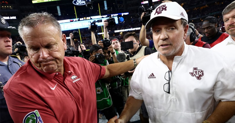 jimbo-fisher-lasers-taller-goalposts-should-happen-after-texas-am-arkansas-game-missed-field-goal