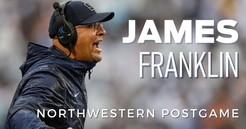Watch: Penn State head coach James Franklin recaps 17-7 win over  Northwestern - On3