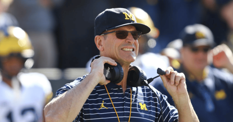 Michigan coach Jim Harbaugh