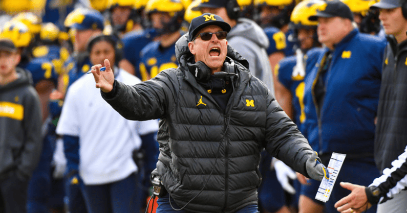 Michigan coach Jim Harbaugh