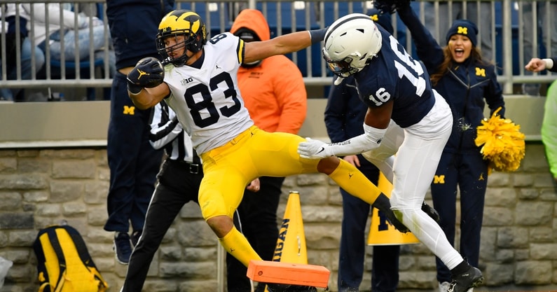 Jordan University of Michigan Football Navy #4 Game Jersey