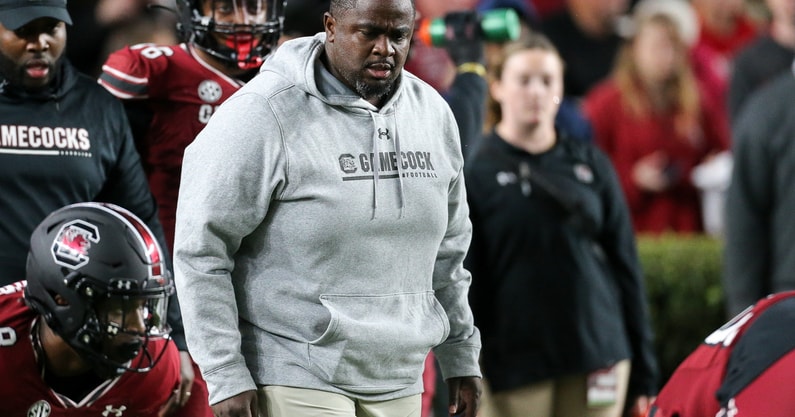 South Carolina offensive line coach Lonnie Teasley (Photo Credit: Chris Gillespie | GamecockCentral.com)