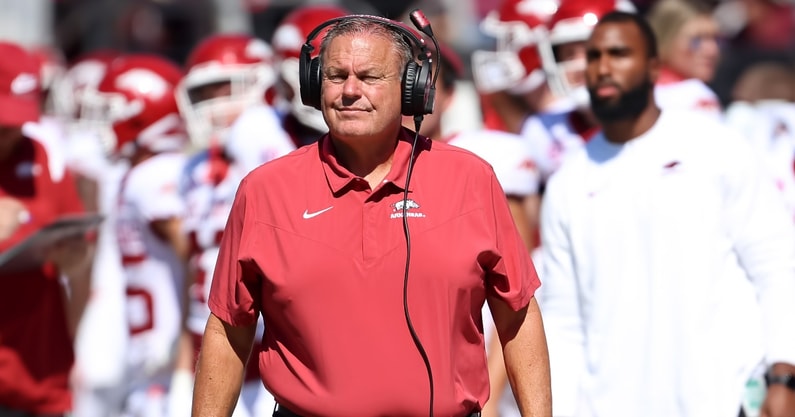 arkansas-head-coach-sam-pittman-explains-value-of-bye-week-mental-break