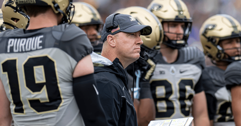 Purdue coach Jeff Brohm
